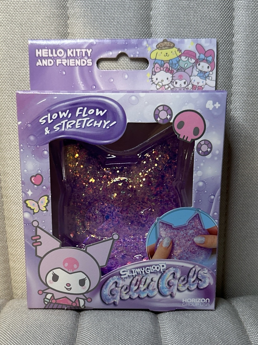 Kuromi Purple Glitter Gelli Gels